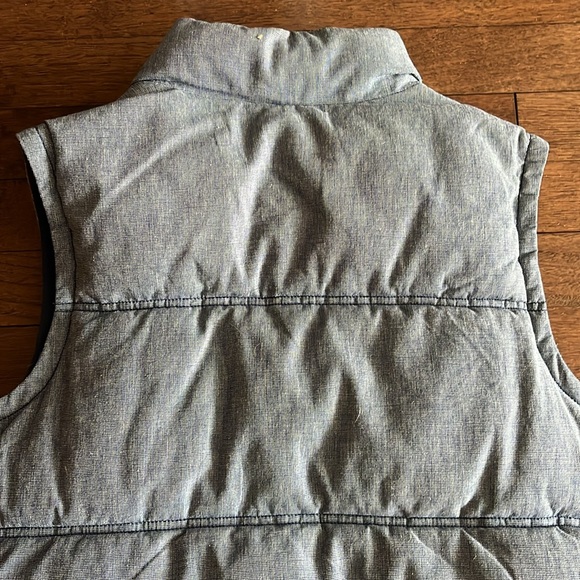 Demin Blue Boys Puffer Vest - Picture 5 of 11